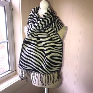Zebra Print Scarf